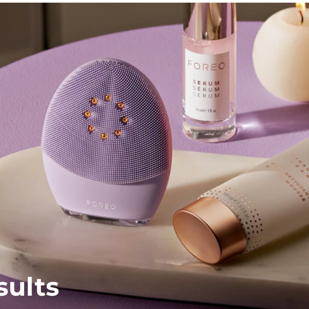 FOREO Luna 3 Plus Silicone, Facial Cleansing Brush, Face Sculpting Tool, Anti Ag